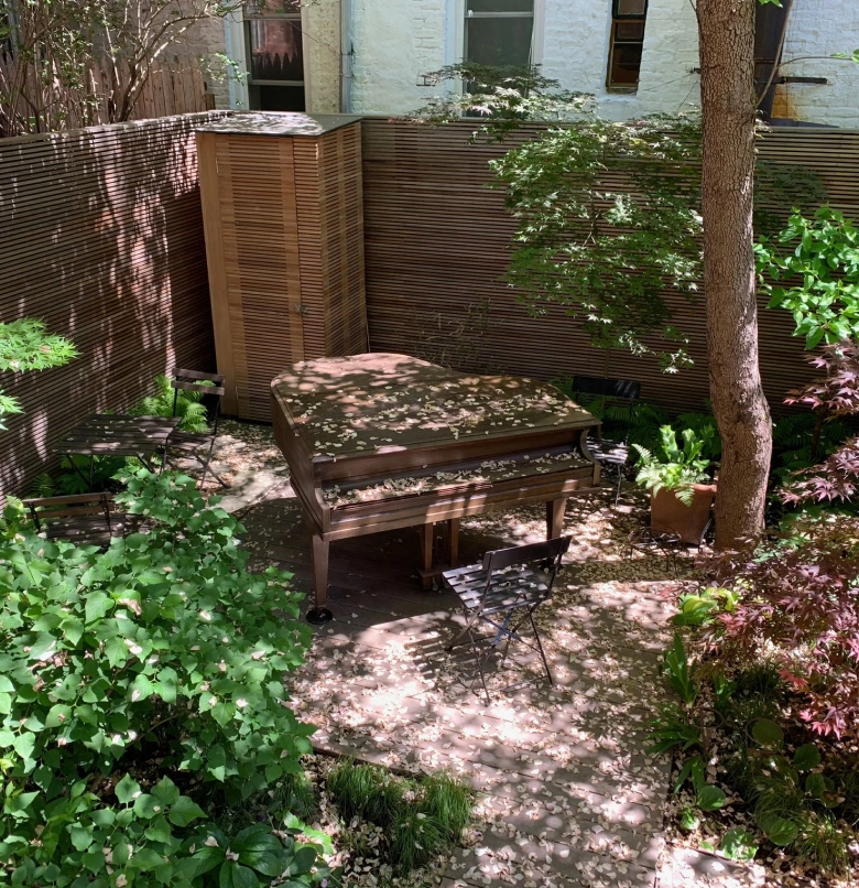 自然の中のピアノ